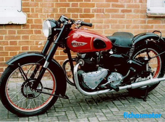 Image of the Ariel kh 500 fieldmaster motorcycle of the year 1956