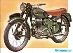 Gambar sepeda motor Ariel lh 200 colt 1956