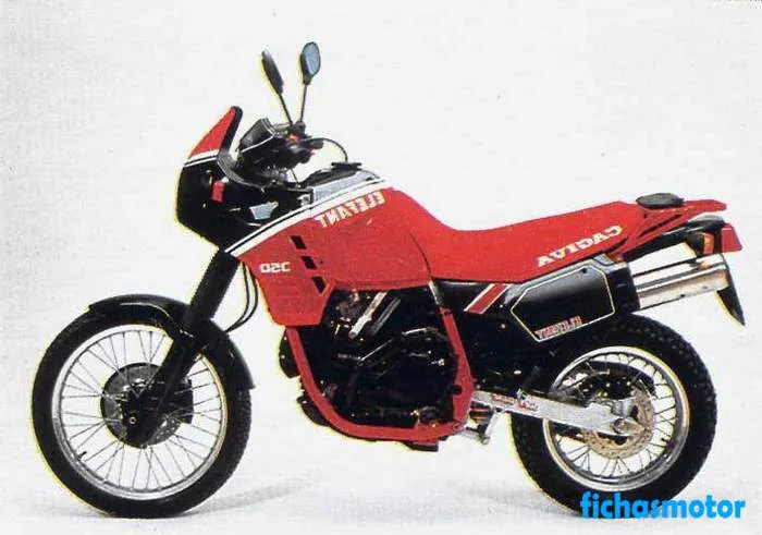 Imaginea motocicletei Cagiva elefant 350 a anului 1990