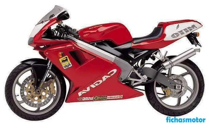 Image of the Cagiva mito 125 motorcycle of the year 2000