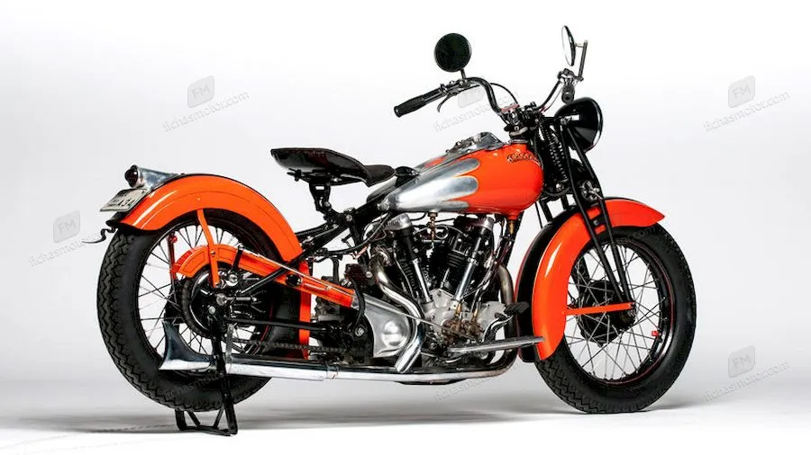 Imaginea motocicletei Crocker Twin a anului 1942