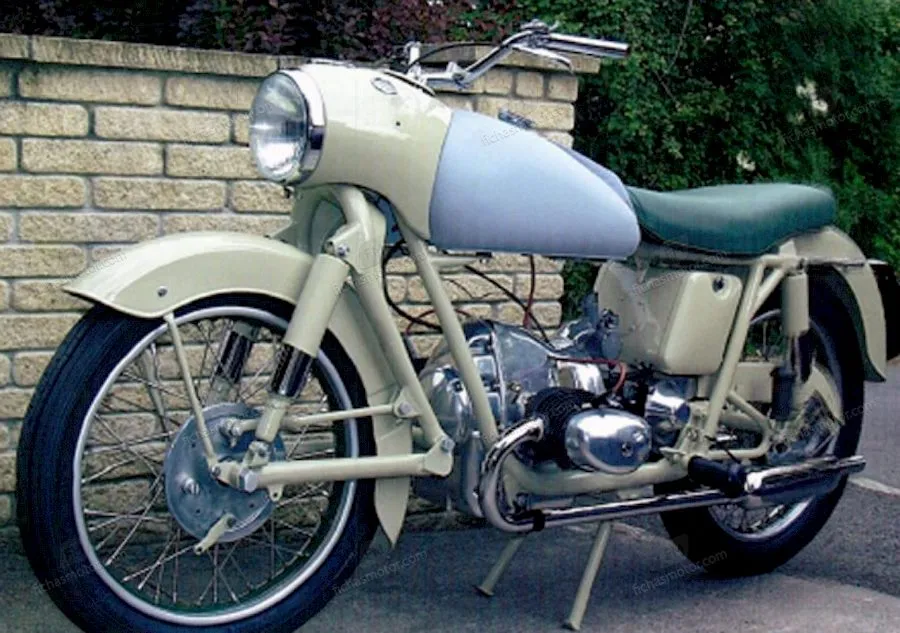 Obrázek motocyklu Douglas dragonfly roku 1956