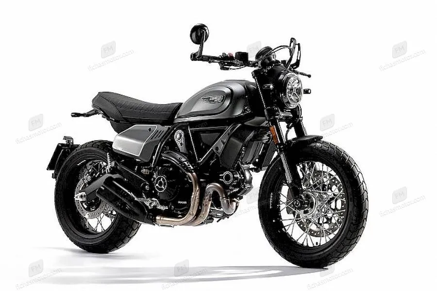 Imagem da motocicleta Ducati Scrambler Nightshift do ano de 2021