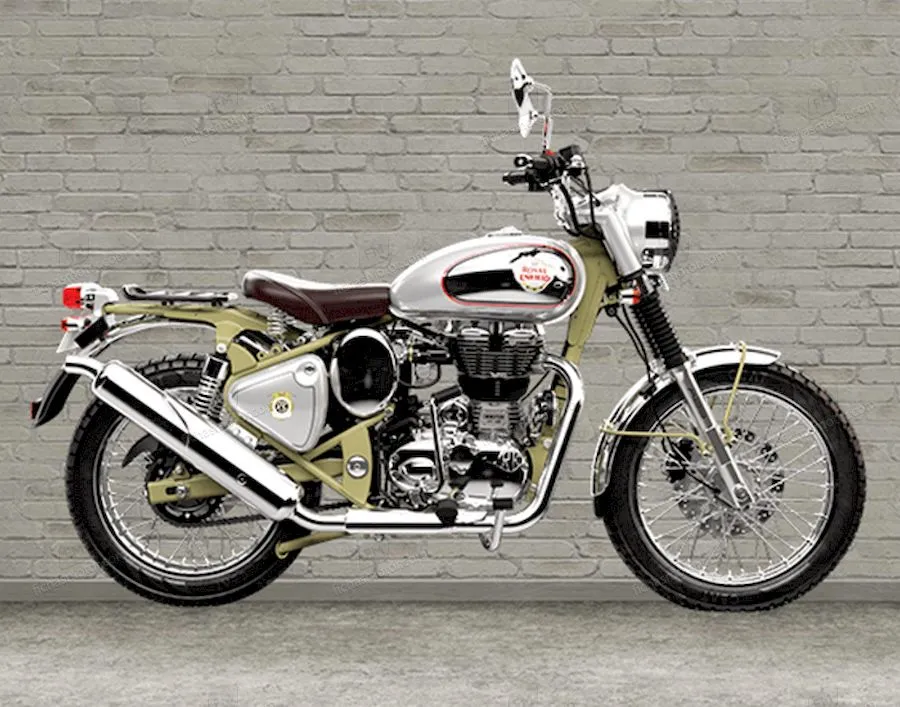 Image of the Enfield 350 t bullet trials motorcycle of the year 2003