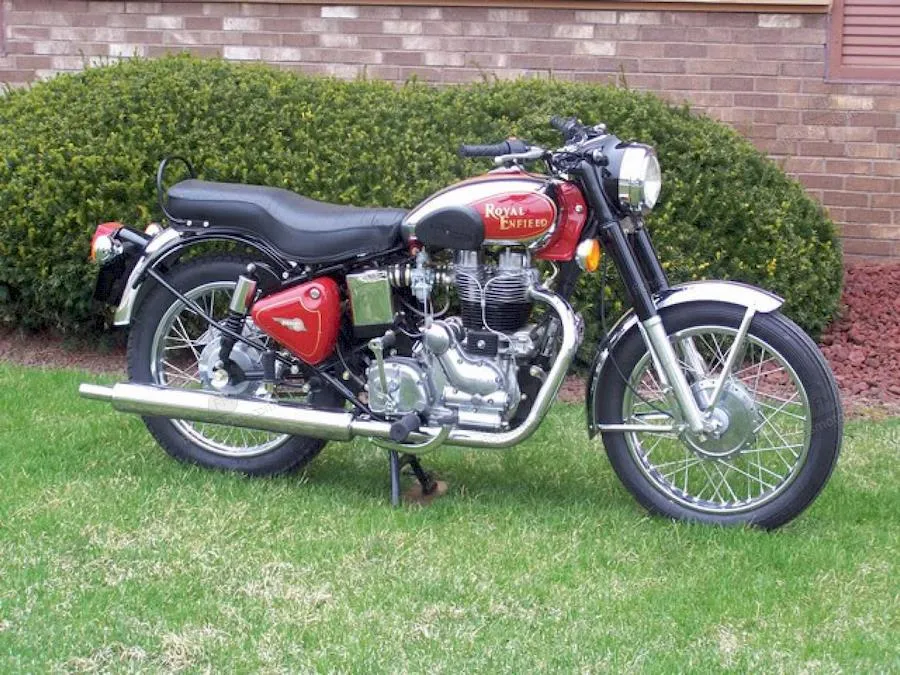 Image of the Enfield 500 bullet (reduced effect) motorcycle of the year 1992