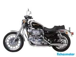 Harley davidson 1200 sportster Custom 1998バイクのイメージ