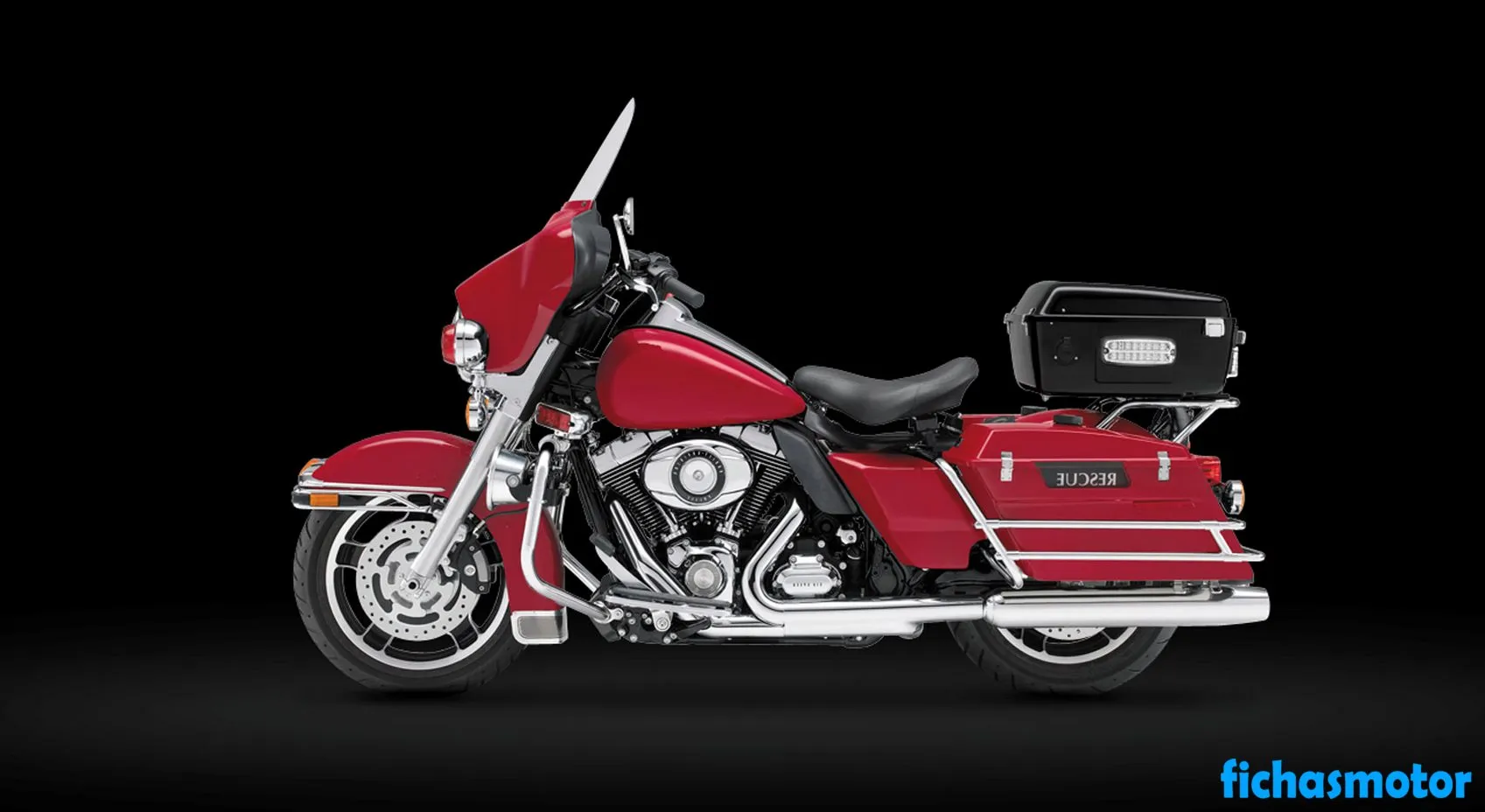 Image de la moto Harley davidson electra glide fire - rescue de l'année 2013