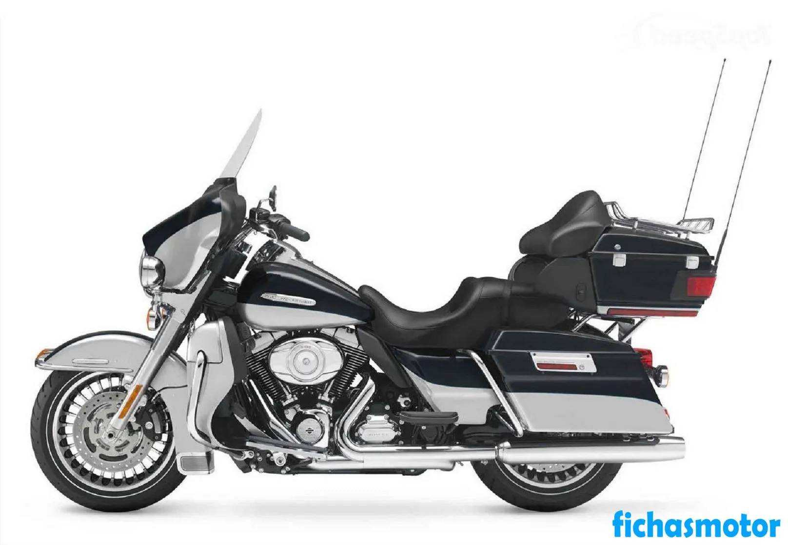 Imagem da motocicleta Harley davidson electra glide ultra limited do ano de 2015