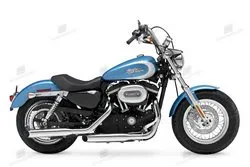 Image of the Harley davidson xlh sportster 883 de luxe (reduced effect) 1989 motorcycle