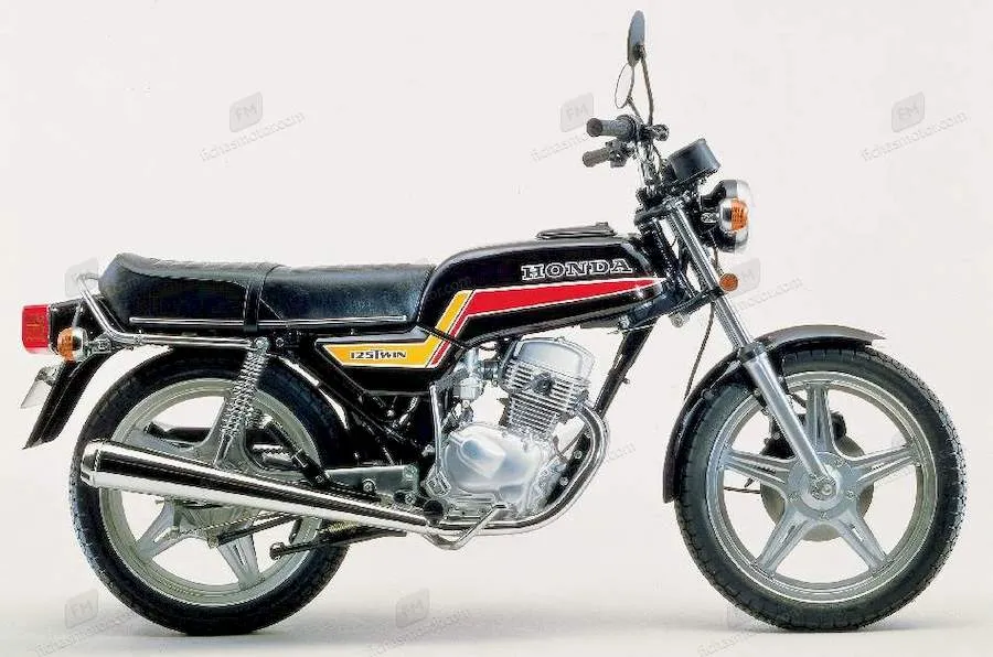 Image of the Honda cb 125 t motorcycle of the year 1979