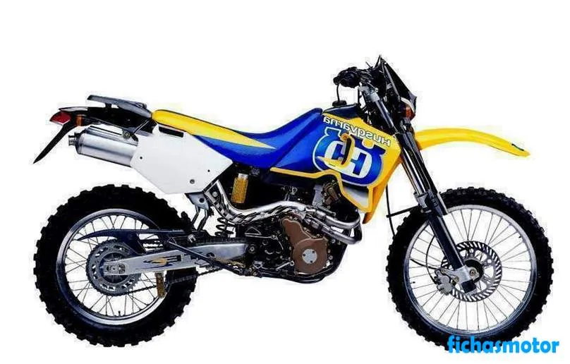 Imaginea motocicletei Husqvarna te 610 e a anului 2001