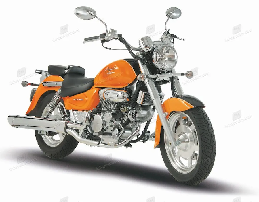 Imaginea motocicletei Hyosung gv 125 cruiser a anului 2004