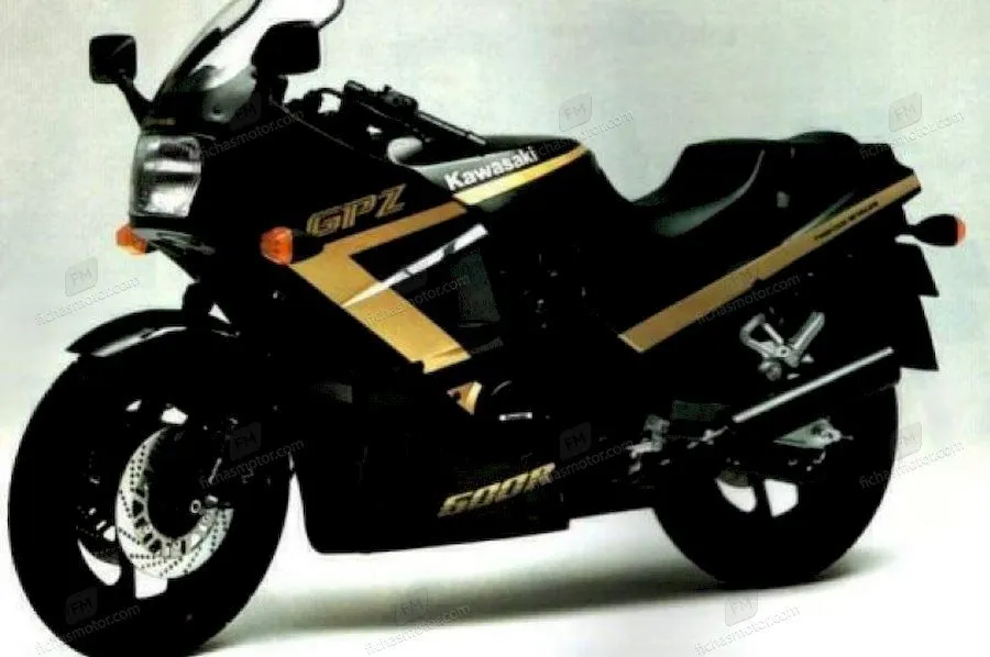 Afbeelding van de Kawasaki gpz 600 r (reduced effect #2)-motorfiets van het jaar 1987