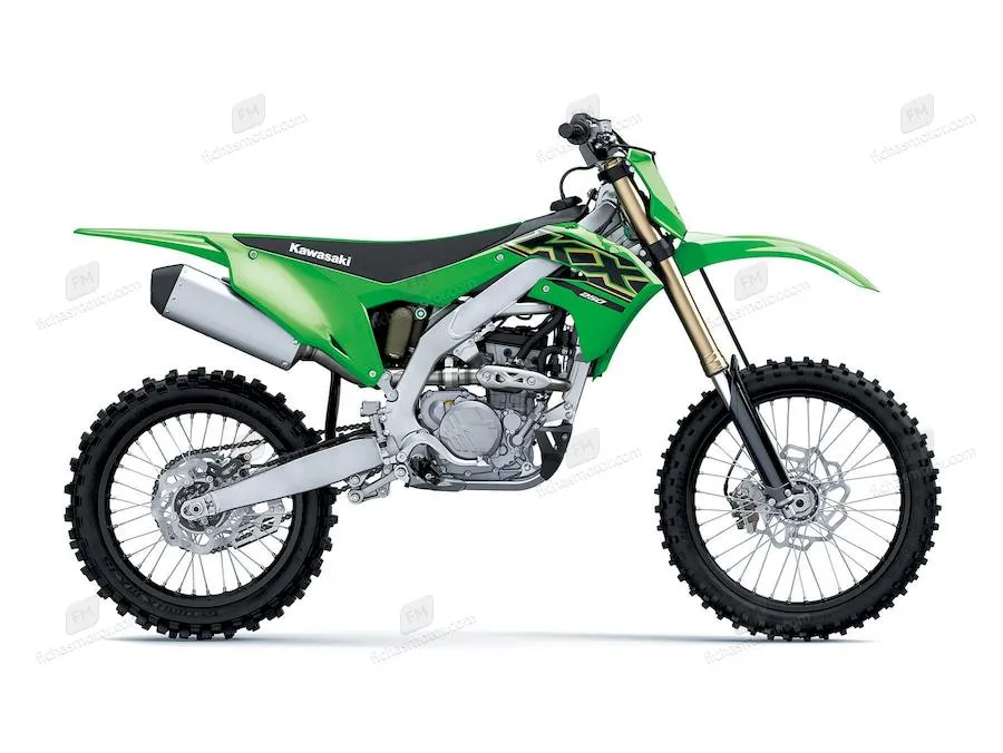 Bild des Kawasaki KX250X-Motorrads des Jahres 2021