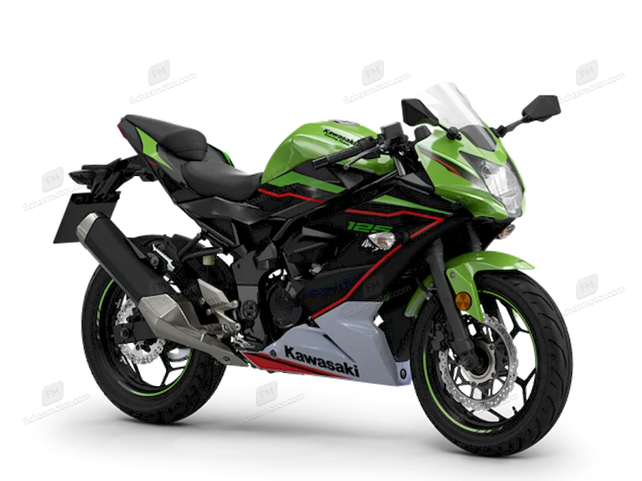 2021 年 Kawasaki Ninja 125 摩托车图片