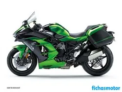 Image of the Kawasaki Ninja H2 SX SE 2022 motorcycle