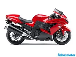 Image of the Kawasaki ninja zx -14r 2013 motorcycle