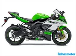 Gambar sepeda motor Kawasaki ninja zx-6r 2018