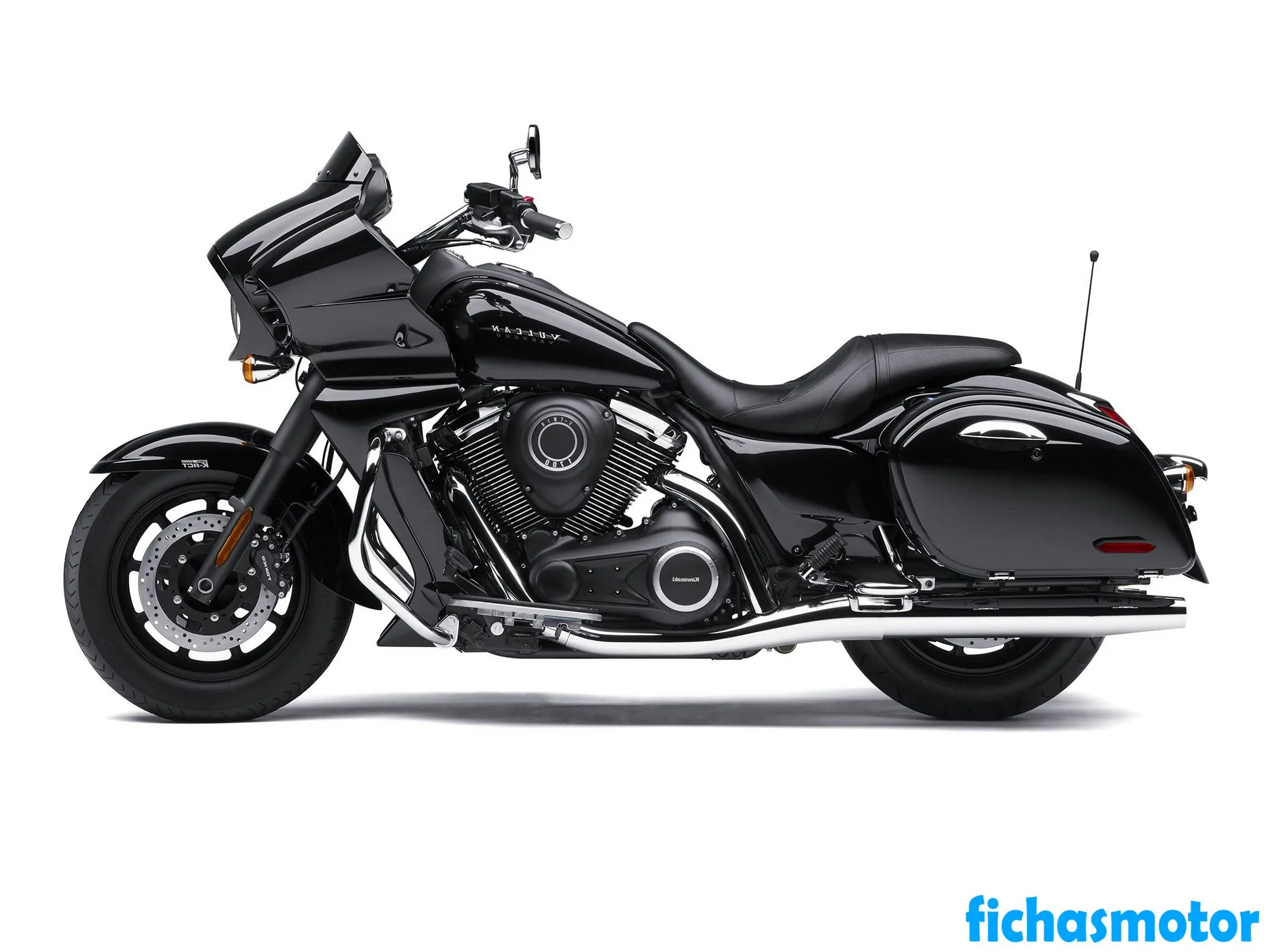 Afbeelding van de Kawasaki vulcan 1700 vaquero abs-motorfiets van het jaar 2014