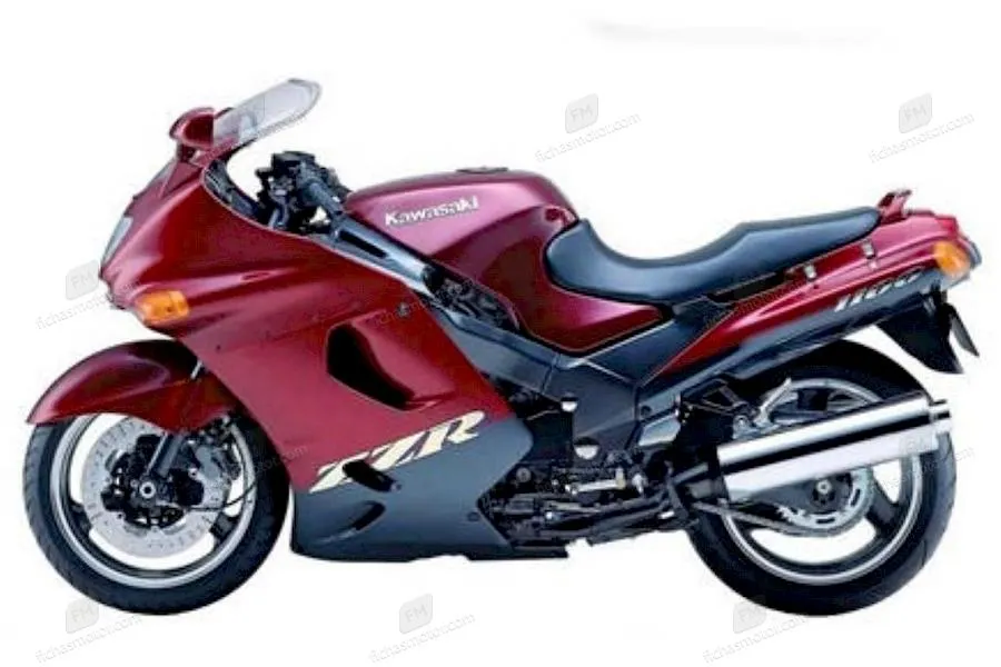 1992 model Kawasaki zz-r 1100 (reduced effect) motosikletin görüntüsü