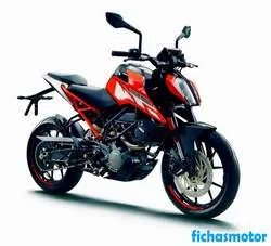 Image of the KTM 125 Duke 2019 motorcycle