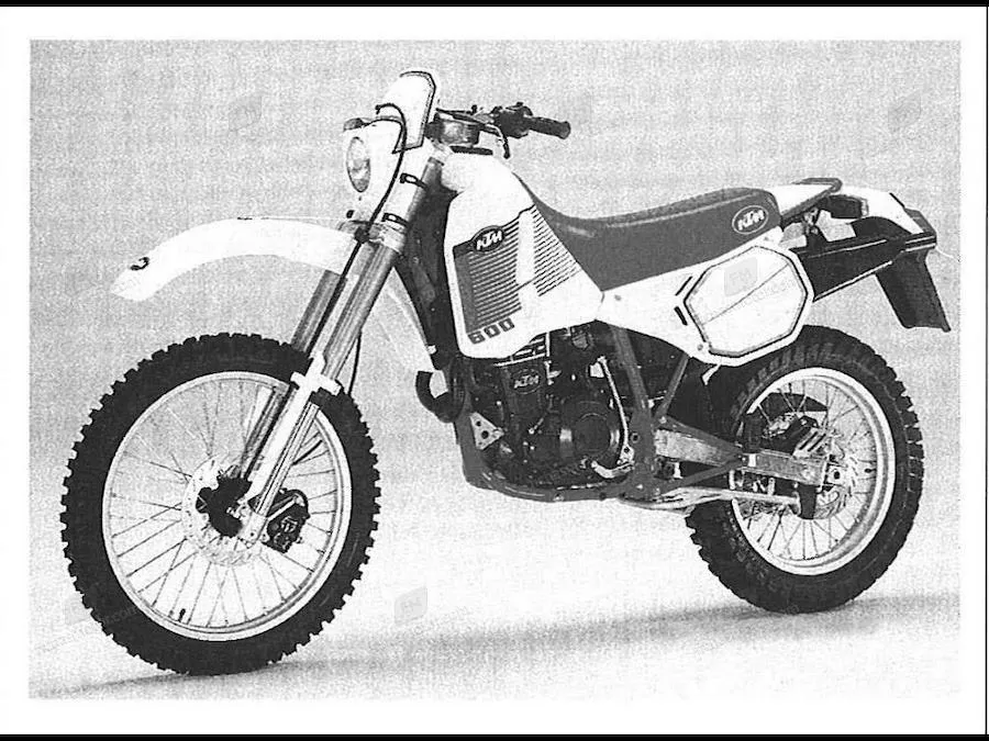 Изображение мотоцикла Ktm incas 600 lc 4 (reduced effect) 1989 года выпуска