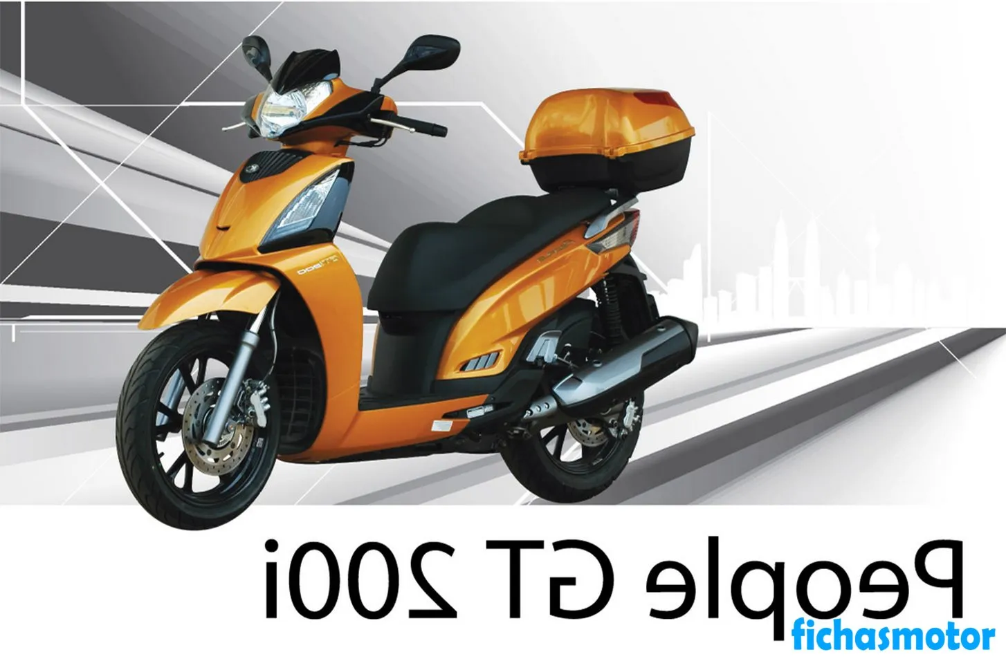 2013 model Kymco people gt 200i motosikletin görüntüsü