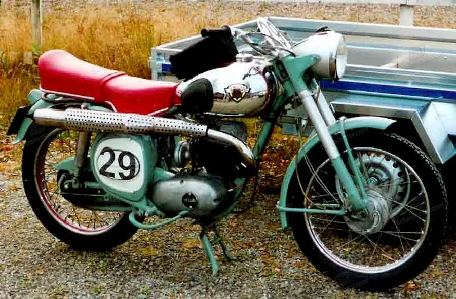 1960 model Maico blizzard 247 motosikletin görüntüsü