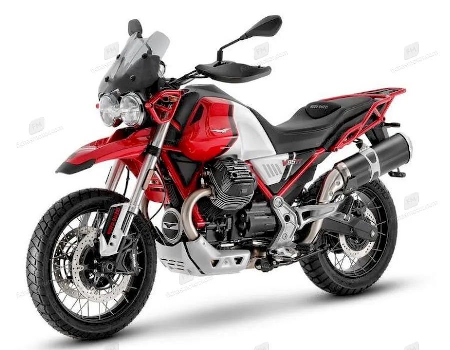 2021 model Moto Guzzi V85 TT Premium Graphics motosikletin görüntüsü