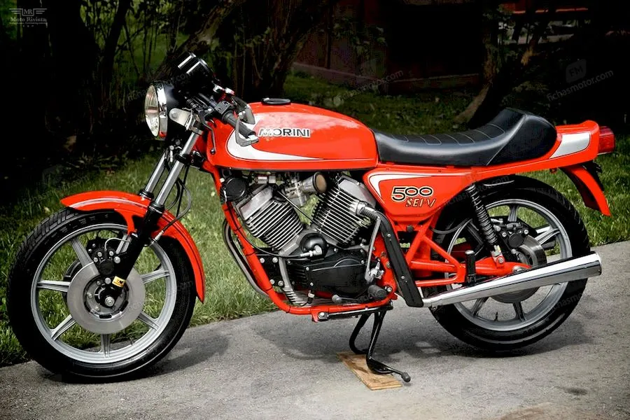 1986 model Moto morini 3112 klassik motosikletin görüntüsü