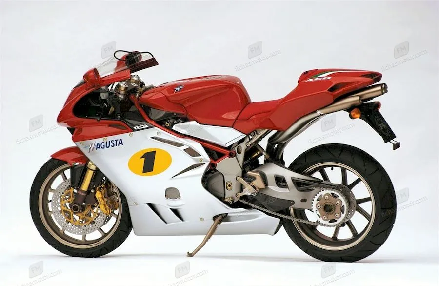 Image de la moto Mv agusta f4 agostini de l'année 2003