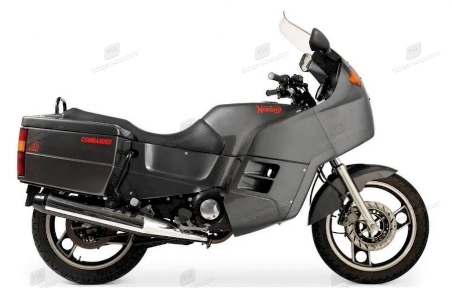 Imagem da motocicleta Norton commander do ano de 1992