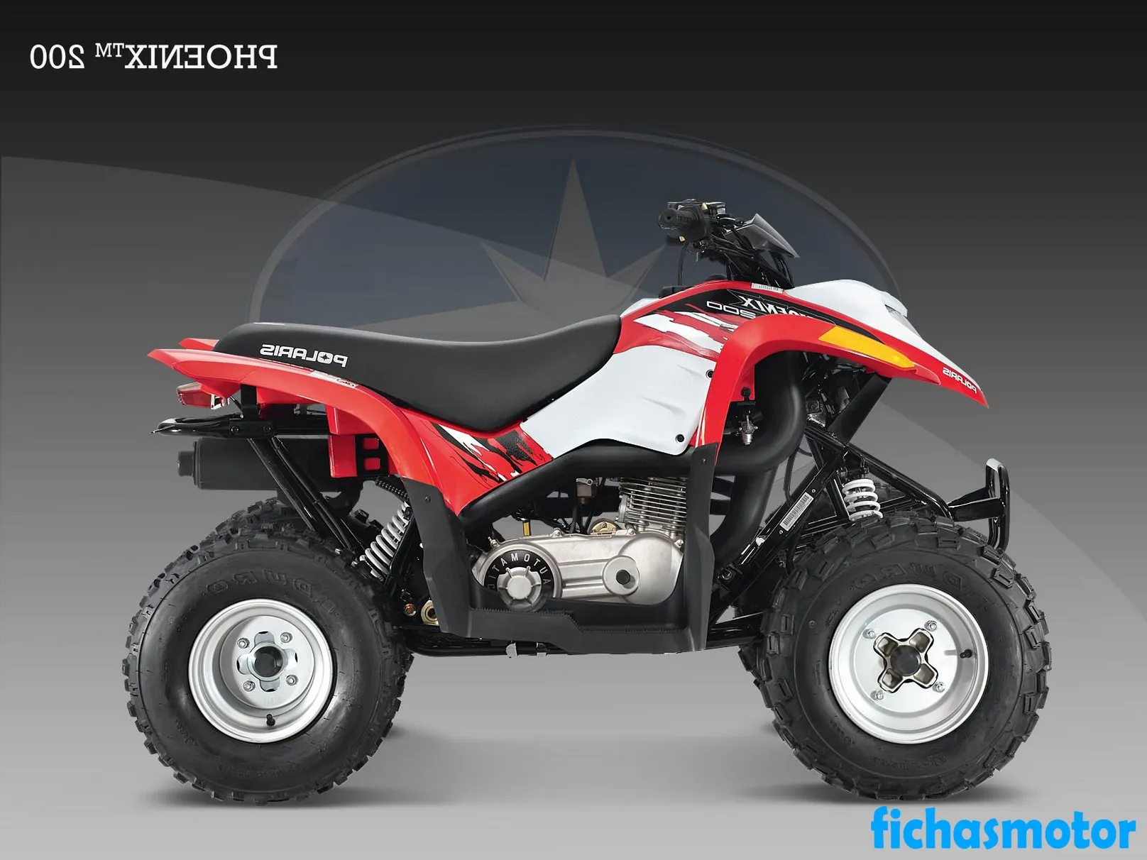 2010 model Polaris phoenix 200 motosikletin görüntüsü