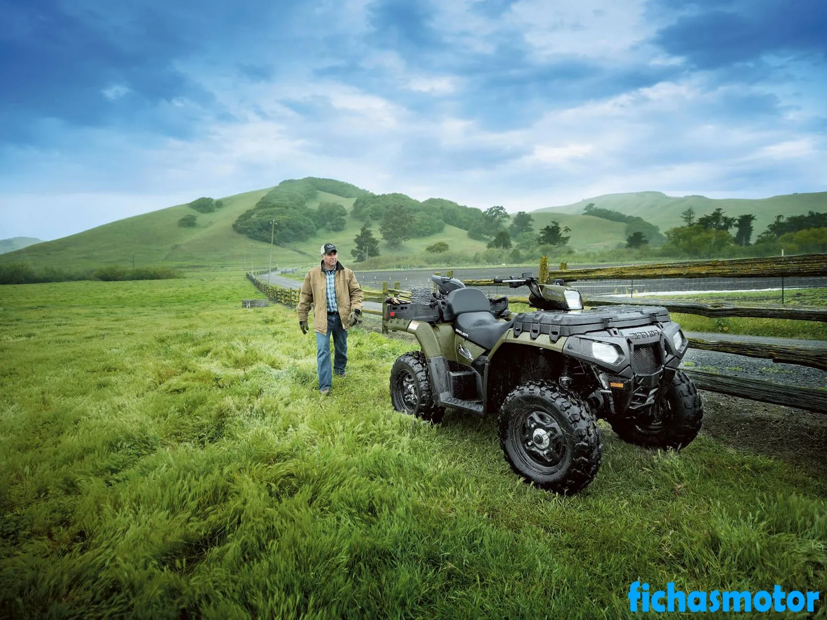 Afbeelding van de Polaris sportsman 550 x2-motorfiets van het jaar 2010