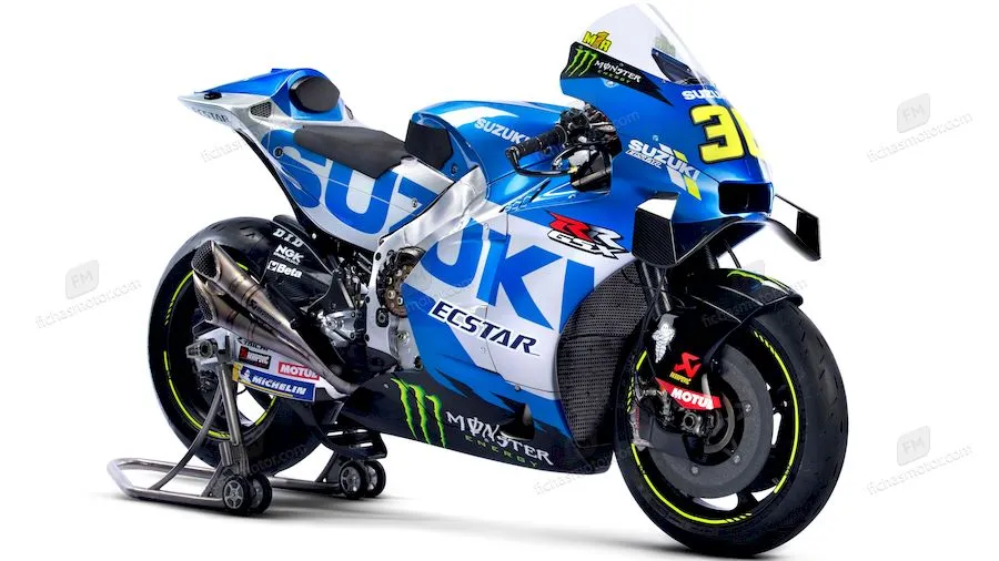 2021 model Suzuki GSX-R1000R Joan Mir motosikletin görüntüsü