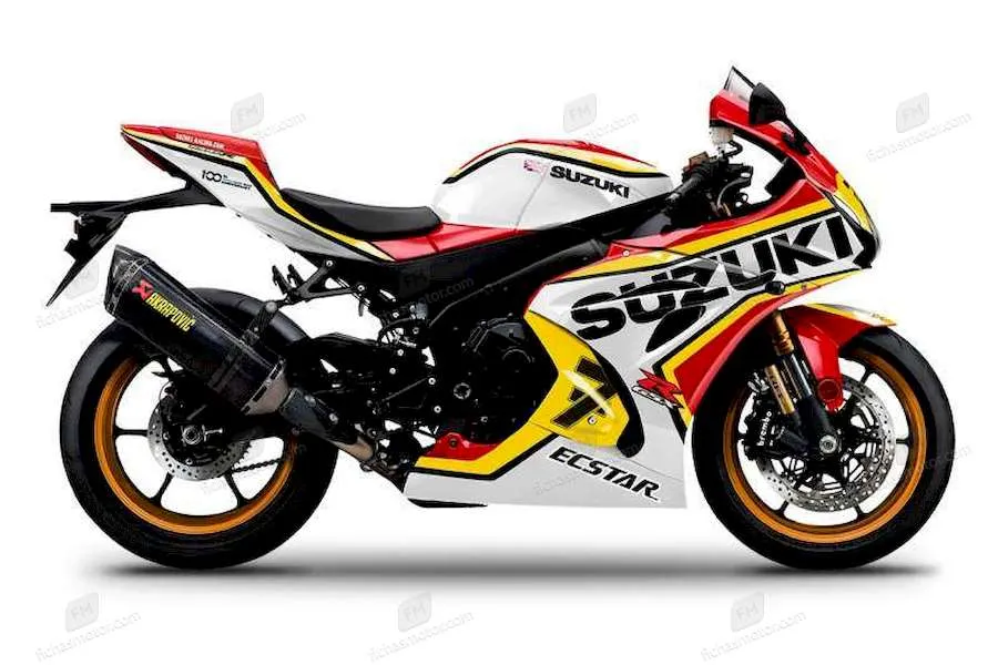 2021 model Suzuki GSX-R1000R Kevin Schwantz motosikletin görüntüsü