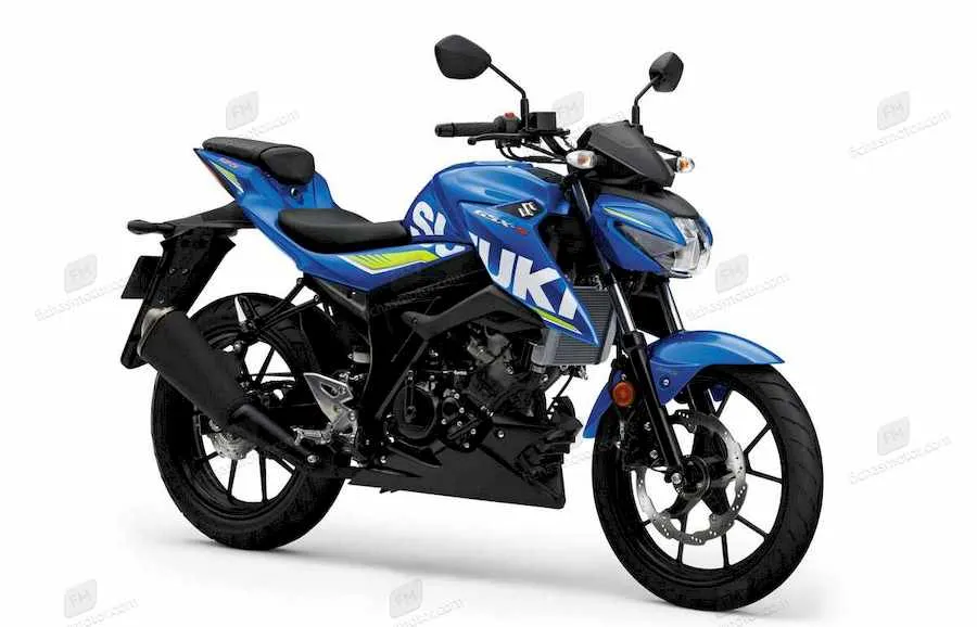 2021 model Suzuki GSX-S125 motosikletin görüntüsü