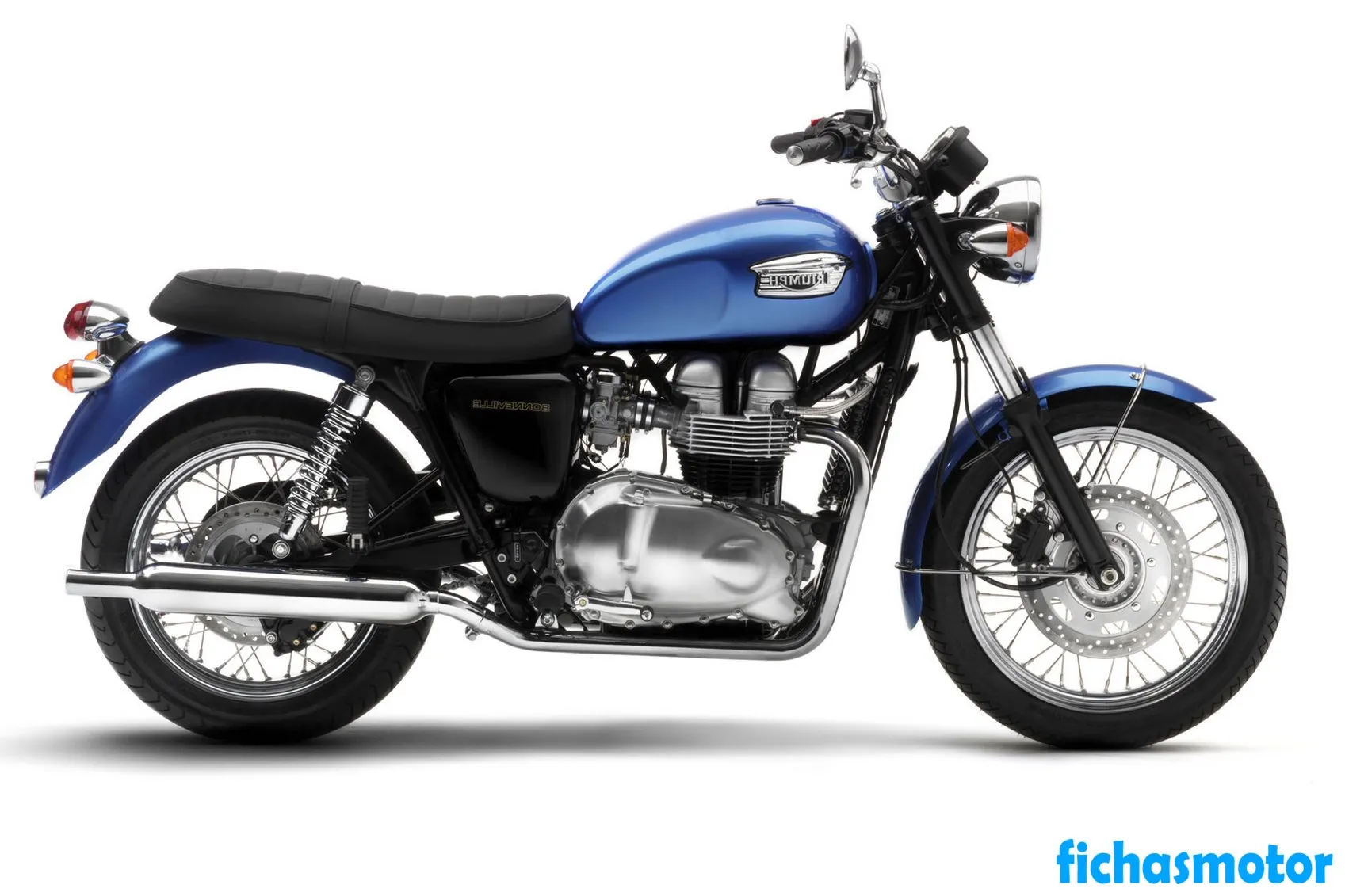 2005 model Triumph bonneville motosikletin görüntüsü