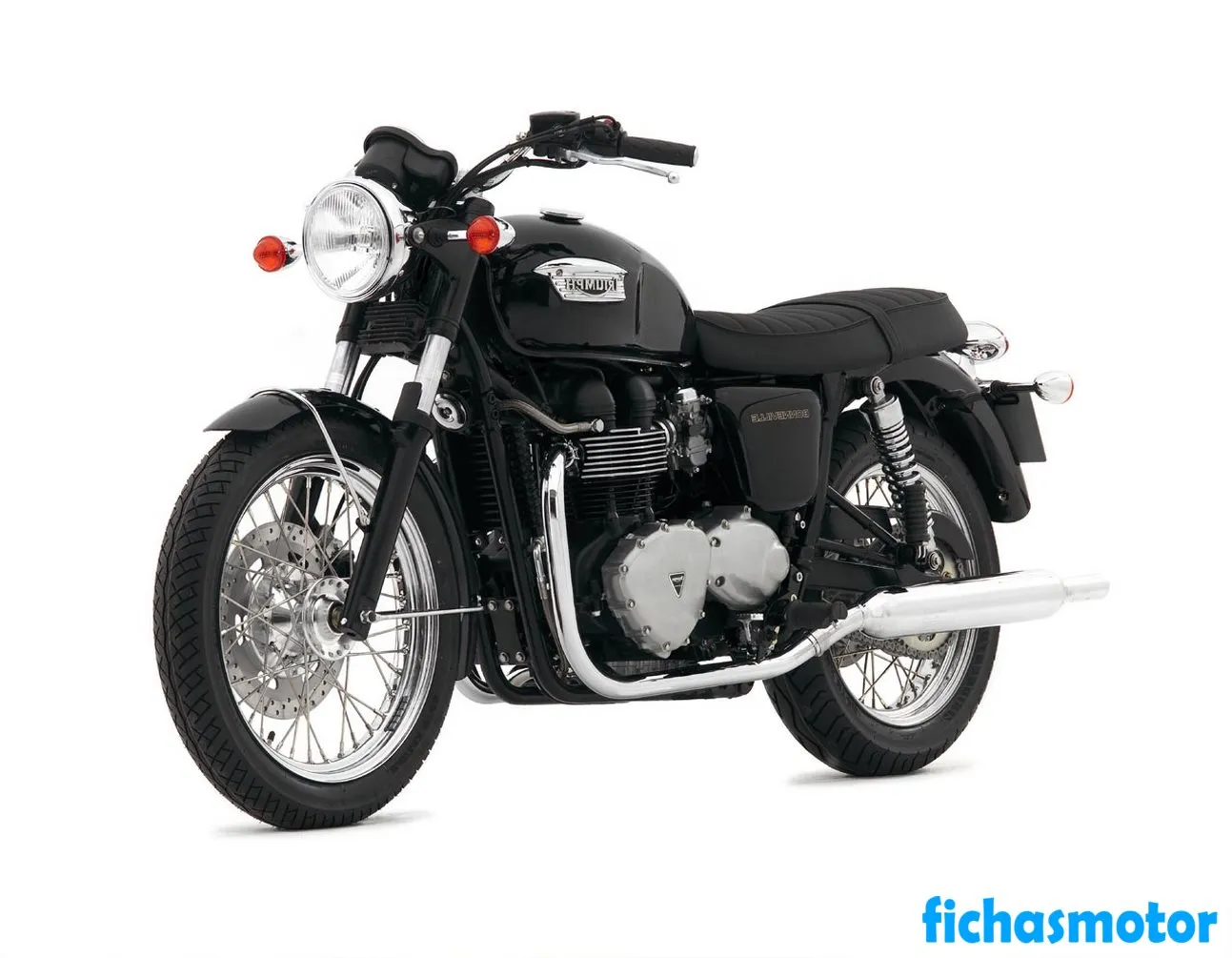 Imaginea motocicletei Triumph bonneville a anului 2007