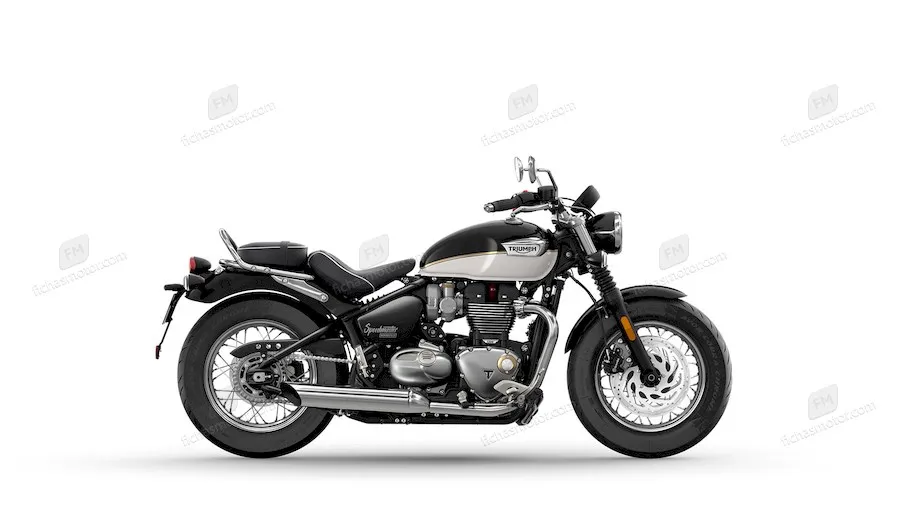 2021 model Triumph Bonneville Speedmaster motosikletin görüntüsü