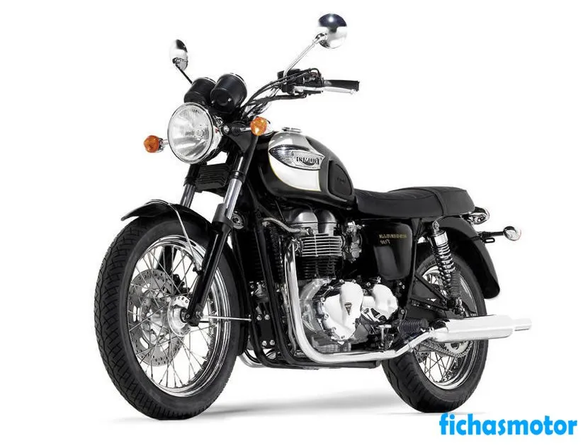 Imaginea motocicletei Triumph bonneville t100 a anului 2004