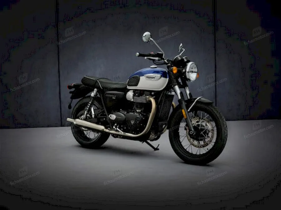 Imagen de la moto Triumph Bonneville T100 del año 2021