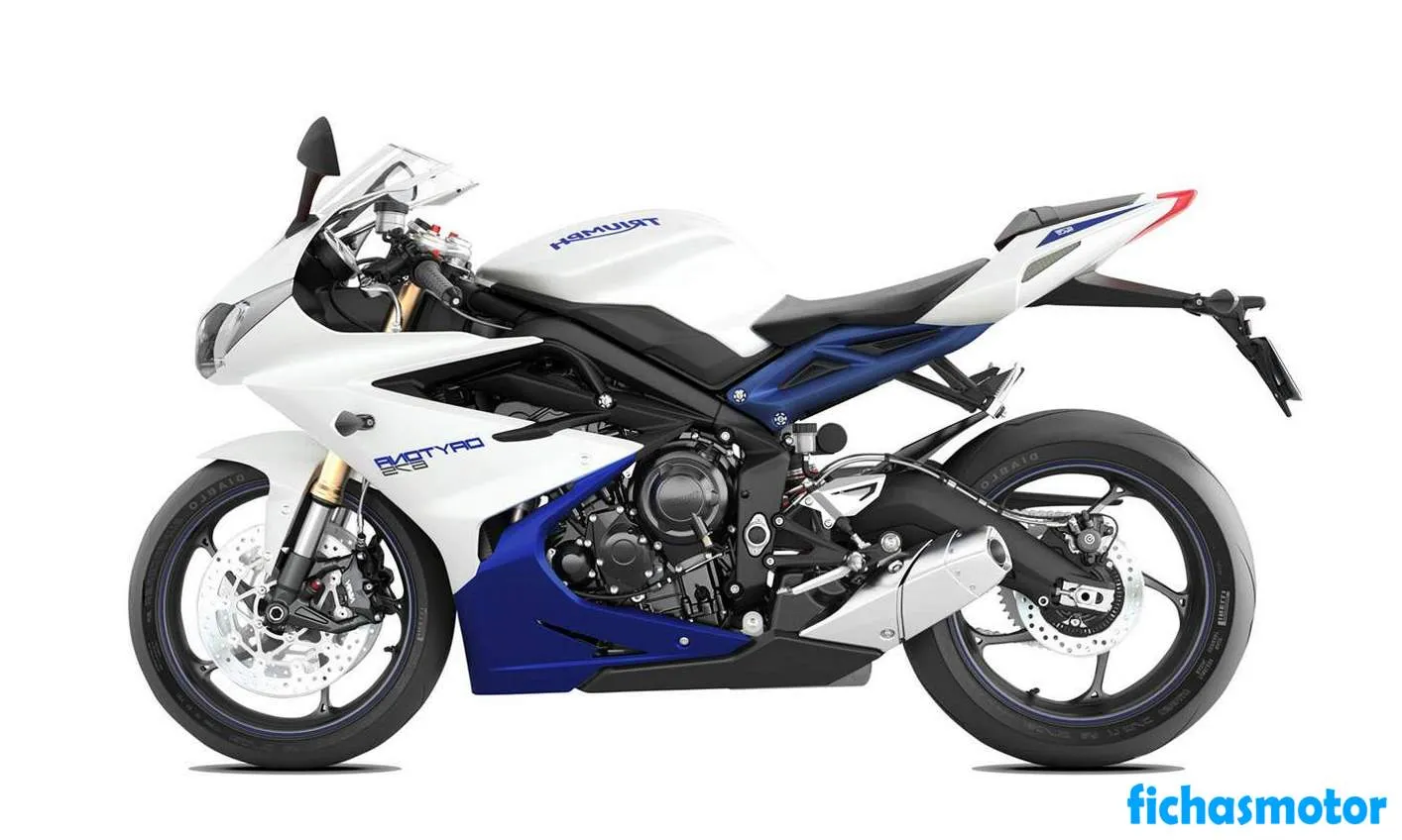 2015 model Triumph daytona 675 motosikletin görüntüsü