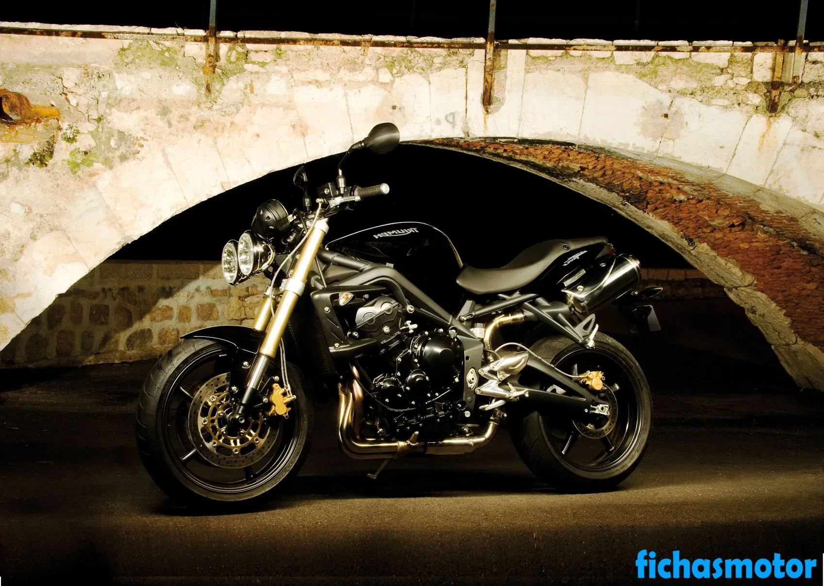 2009 model Triumph street triple motosikletin görüntüsü