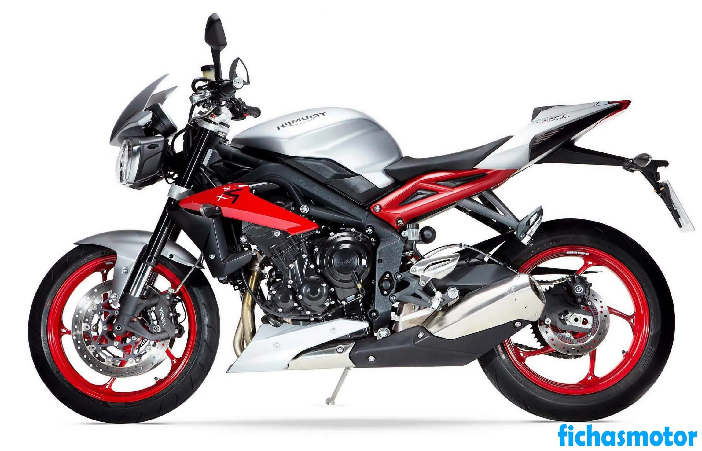 Imagen de la moto Triumph street triple rx del año 2015