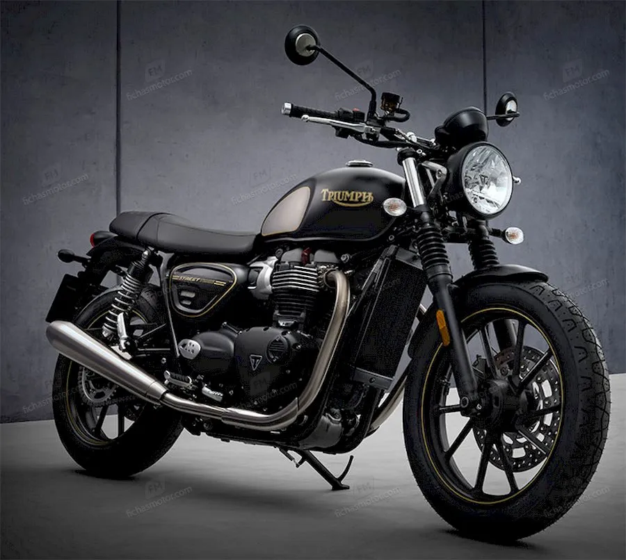 Gambar motor Triumph Street Twin Gold Line tahun 2021