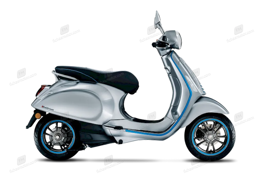 2021 model Vespa Elettrica motosikletin görüntüsü