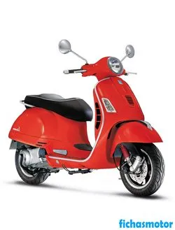 Image of the Vespa gts 300 super 2011 motorcycle