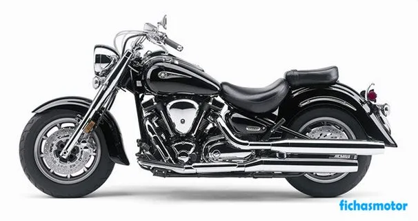 Imaginea motocicletei Yamaha road star midnight a anului 2007