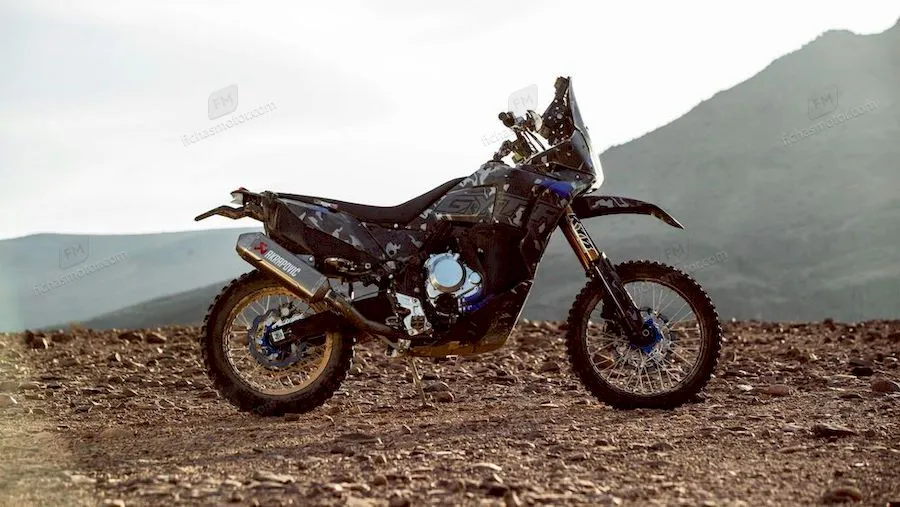 2022年のYamaha Tenere 700 Raid Prototypeオートバイのイメージ